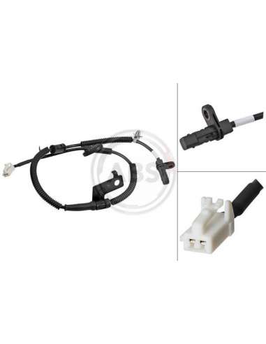 Sensor, revoluciones de la rueda Abs 30880 - SENSOR VELOCIDAD  HYUNDAI