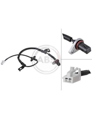 Sensor, revoluciones de la rueda Abs 30911 - SENSOR VELOCIDAD  KIA