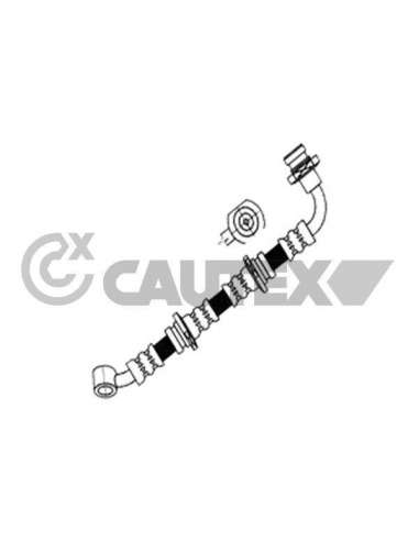 Tubo flexible de frenos Izq. Cautex 160004 - CAUTEX TUBO DE FRENO DELANTE NUOVA TECNODELTA