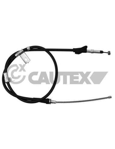 Cable de accionamiento, freno de estacionamiento Izq. Cautex 168323 - CAUTEX MANDO FRENO IZQUIERDO