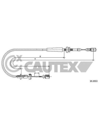 Cable del acelerador Cautex 468027 - CAUTEX MANDO ACELERADOR