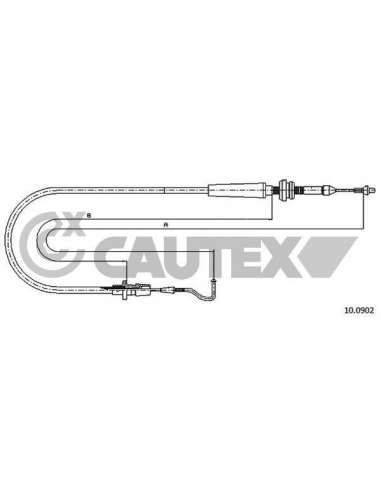 Cable del acelerador Cautex 468224 - CAUTEX MANDO ACELERADOR