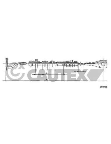 Cable del acelerador Cautex 468225 - CAUTEX MANDO ACELERADOR