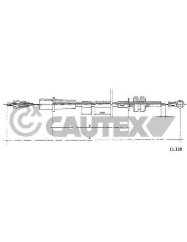 Cable del acelerador Cautex 485675 - CAUTEX MANDO ACELERADOR