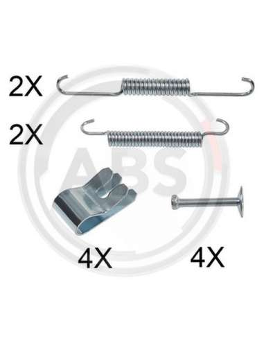 Juego de accesorios, zapatas de freno de estacionamiento Abs 0013Q - ACCESORIOS DE FRENO LANDROVER