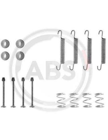 Juego de accesorios, zapatas de freno de estacionamiento Abs 0711Q - ACCESORIOS DE FRENO SAAB/CHEVROLET/
