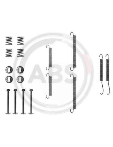 Juego de accesorios, zapatas de freno de estacionamiento Abs 0713Q - ACCESORIOS DE FRENO FORD/KIA