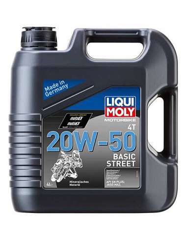 Liqui Moly 20729 - Aceite Motorbike 4T 20W-50 Basic Street 4L