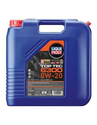 Liqui Moly 21212 - Aceite Top Tec 6300 0W20 20L