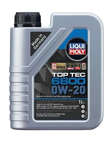 Liqui Moly 21410 - Aceite Top Tec 6600 0W-20 1L