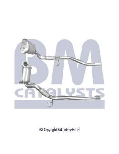 Filtro hollín/partículas, sistema escape Bm Catalysts BM11035 - DPF AUDI A3 Approved