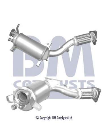 Filtro hollín/partículas, sistema escape Bm Catalysts BM11200P - SiC DPF VOLKSWAGEN TOUAREG Approved