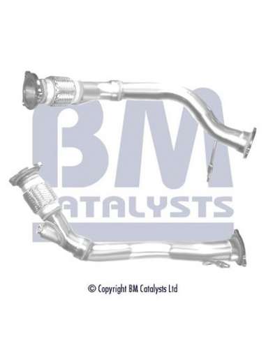 Tubo de escape Bm Catalysts BM50320 - Connecting Pipe AUDI Q5