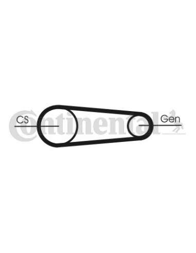 CONTI 6PK842T1 MVB Contitech 6PK842ELASTT1