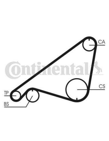 CONTI Synchrobelt Correa de D Contitech CT752