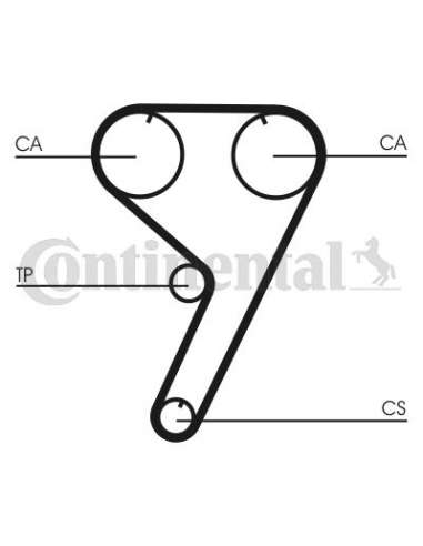 CONTI Synchrobelt Correa de D Contitech CT770