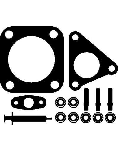 Juego de montaje, turbocompresor Elring 047.190 - FORD Juego compresor