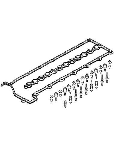 Juego de juntas, tapa de culata de cilindro Elring 157.680 - BMW Juego para tapa de culata Dirko-S Profi Press HT