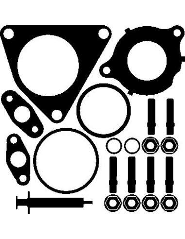 Juego de montaje, turbocompresor Elring 226.510 - VW Juego compresor
