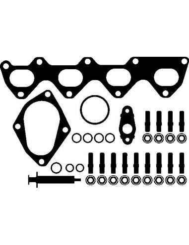 Juego de montaje, turbocompresor Elring 240.050 - VW Juego compresor