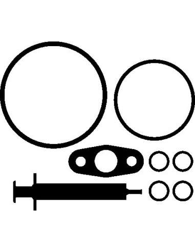 Juego de montaje, turbocompresor Elring 259.930 - BMW Juego compresor