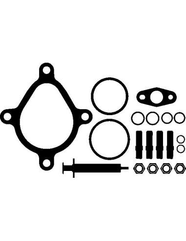 Juego de montaje, turbocompresor Elring 305.890 - VW Juego compresor