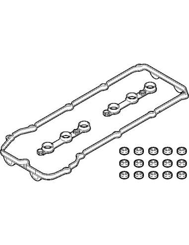 Juego de juntas, tapa de culata de cilindro Elring 318.590 - BMW Juego para tapa de culata Dirko-S Profi Press HT