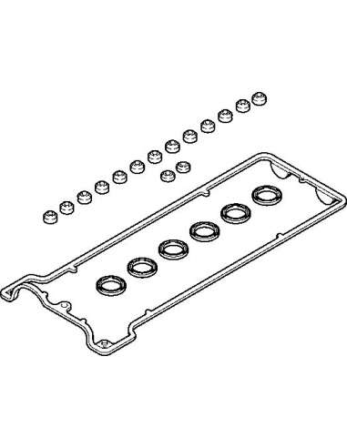 Juego de juntas, tapa de culata de cilindro Elring 353.540 - BMW Juego para tapa de culata Dirko-S Profi Press HT