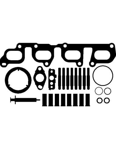 Juego de montaje, turbocompresor Elring 373.730 - VW Juego compresor