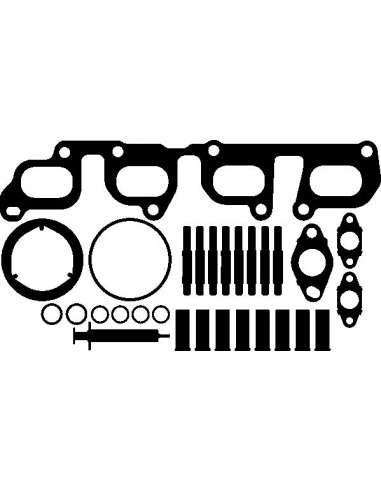 Juego de montaje, turbocompresor Elring 373.820 - VW Juego compresor