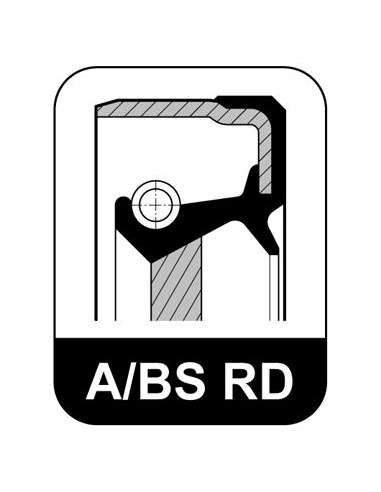 Retén, eje transmisión Elring 456.970 - 55x80x8 A/BS RD ACM EFI - SENSOR