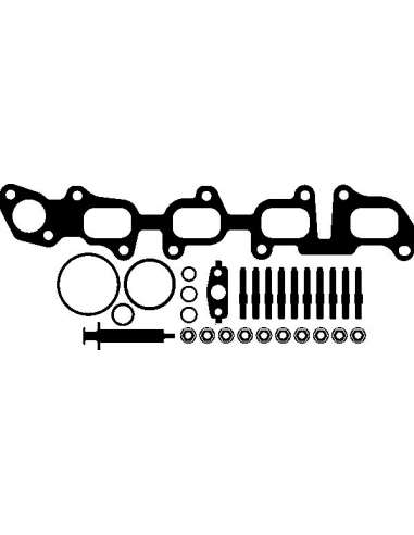 Juego de montaje, turbocompresor Elring 570.870 - VW Juego compresor