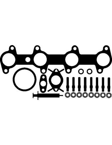 Juego de montaje, turbocompresor Elring 703.930 - FIAT Juego compresor