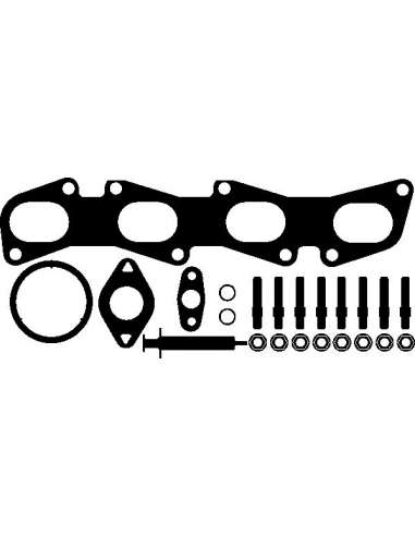 Juego de montaje, turbocompresor Elring 703.940 - ALFA Juego compresor