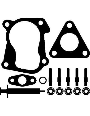 Juego de montaje, turbocompresor Elring 703.950 - VW Juego compresor