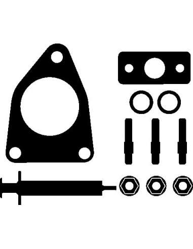 Juego de montaje, turbocompresor Elring 714.640 - PSA Juego compresor