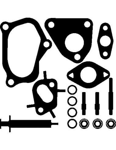 Juego de montaje, turbocompresor Elring 715.320 - FIAT Juego compresor