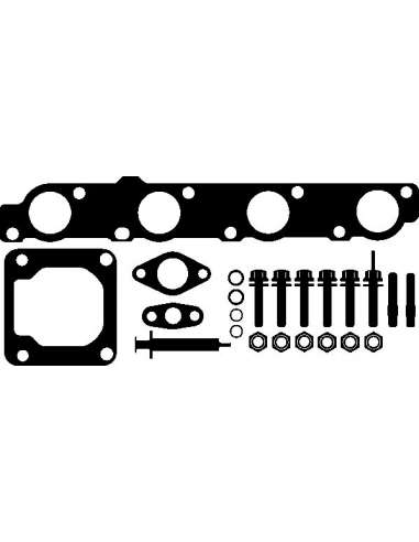 Juego de montaje, turbocompresor Elring 734.820 - FORD Juego compresor