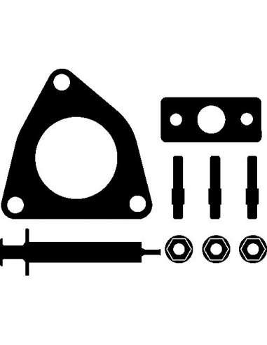 Juego de montaje, turbocompresor Elring 745.110 - PSA Juego compresor