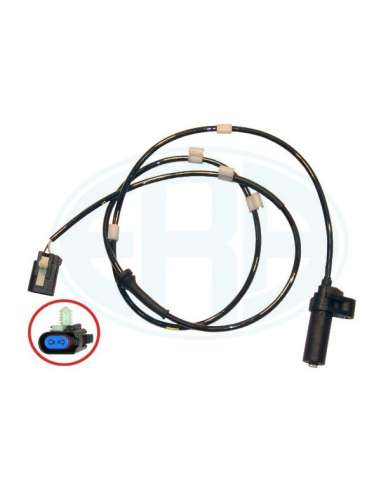 Sensor, revoluciones de la rueda Tras. Izq. Era 560064 - Sensor, revoluciones de la rueda Made in Italy - OE Equivalent