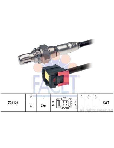 Sonda Lambda Facet 10.8171 - SONDA LAMBDA Made in Italy - OE Equivalent