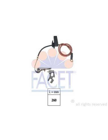 Juego de contactos, distribuidor de encendido Facet 1.3676 - PLATINO Made in Italy - OE Equivalent