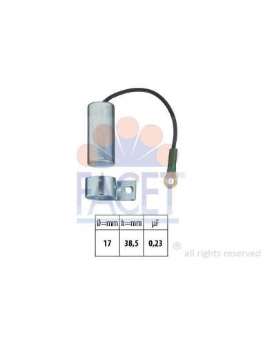 Condensador, sistema de encendido Facet 0.0323 - CONDENSADOR Made in Italy - OE Equivalent