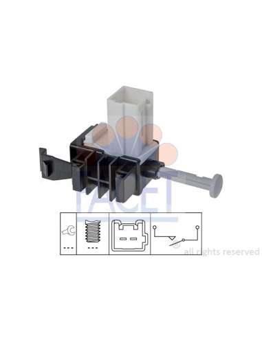 Conmutador, accionamiento embrague (gestión motor) Facet 7.1266 - INTERRUPTORES STOP Made in Italy - OE Equivalent