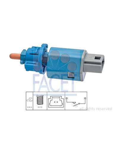 Conmutador, accionamiento embrague (gestión motor) Facet 7.1274 - INTERRUPTOR DE STOP Made in Italy - OE Equivalent