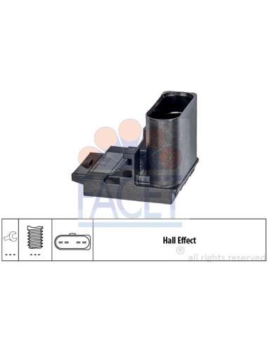 Conmutador, accionamiento embrague (gestión motor) Facet 7.1337 - INTERRUPTOR DE STOP Made in Italy - OE Equivalent