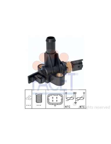 Sensor, temperatura del refrigerante Facet 7.3359 - TERMORESISTENCIA PARA TEMPERATURA A GUA Made in Italy - OE Equivalent