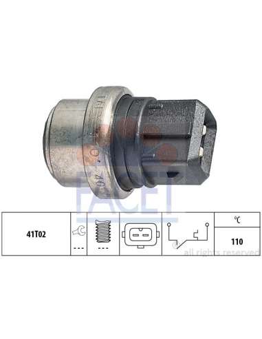 Interruptor de temperatura, testigo de líquido refrigerante Facet 7.4095 - INTERRUPTOR PARA LUZ TESTIGO TEMP.A GUA Made ...