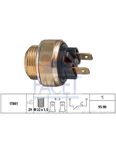 Interruptor de temperatura, ventilador del radiador Facet 7.5020 - TERMOCONTACTO PARA ELECTRO-VENTILAD OR Made in Italy ...