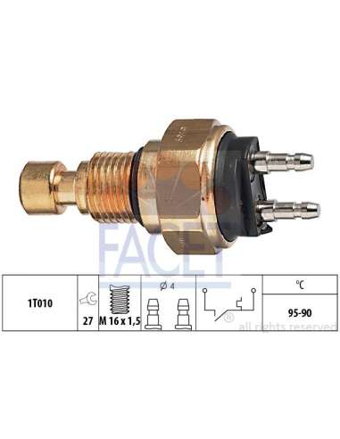 Interruptor de temperatura, ventilador del radiador Facet 7.5139 - TERMOCONTACTO PARA ELECTRO-VENTILAD OR Made in Italy ...